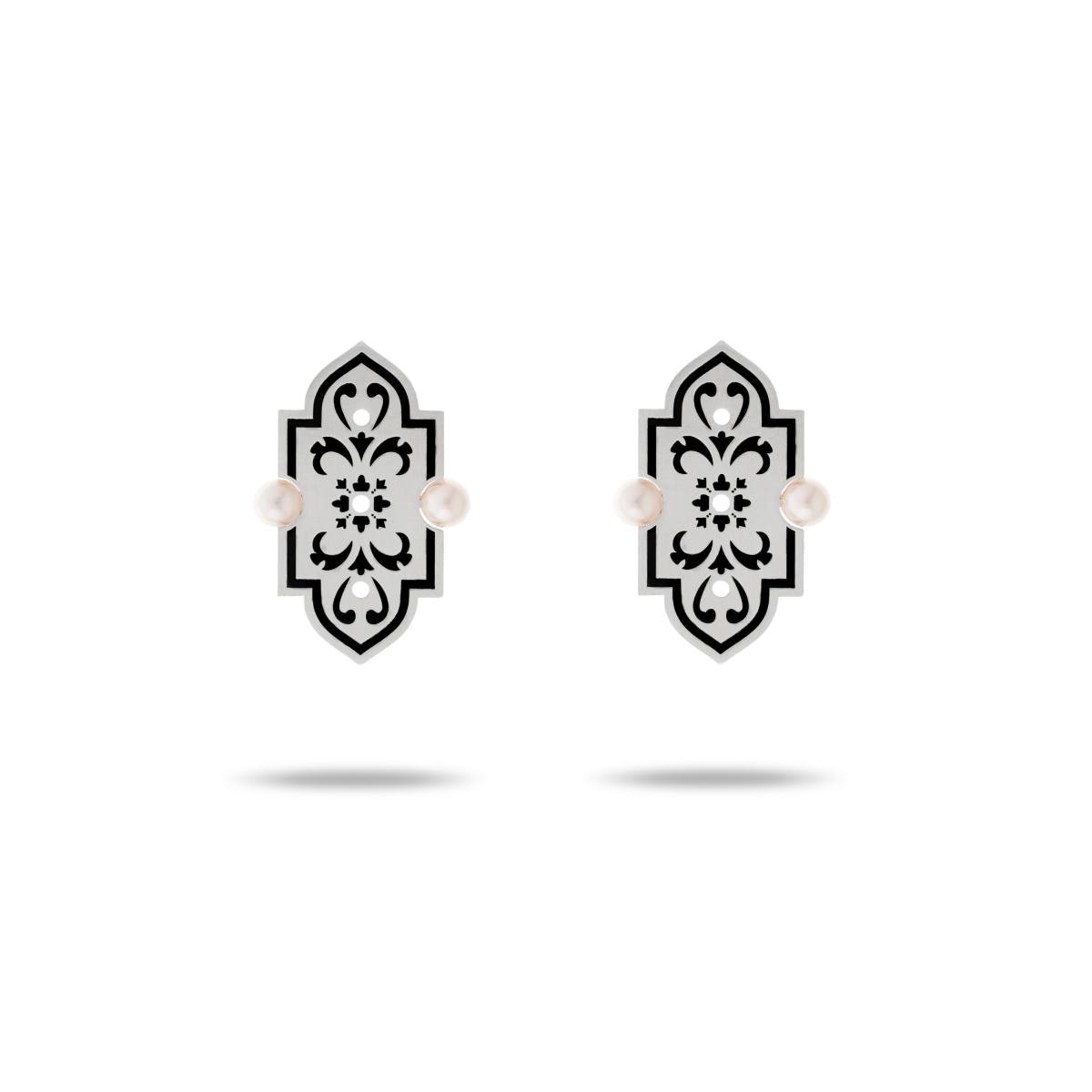 گوشواره نقره ترمه